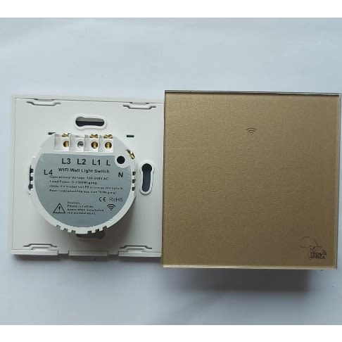 So Techafrica 2 Gang Smart Switch- Gold