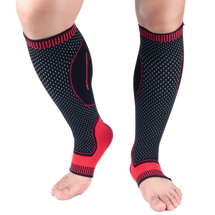 A Pair Long Protective Gear, Specification: M (Black Red)