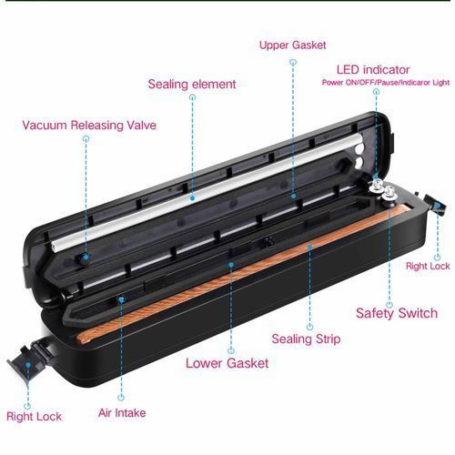 Vacuum Sealing Machine Automatic Sealing System + 10 Bags