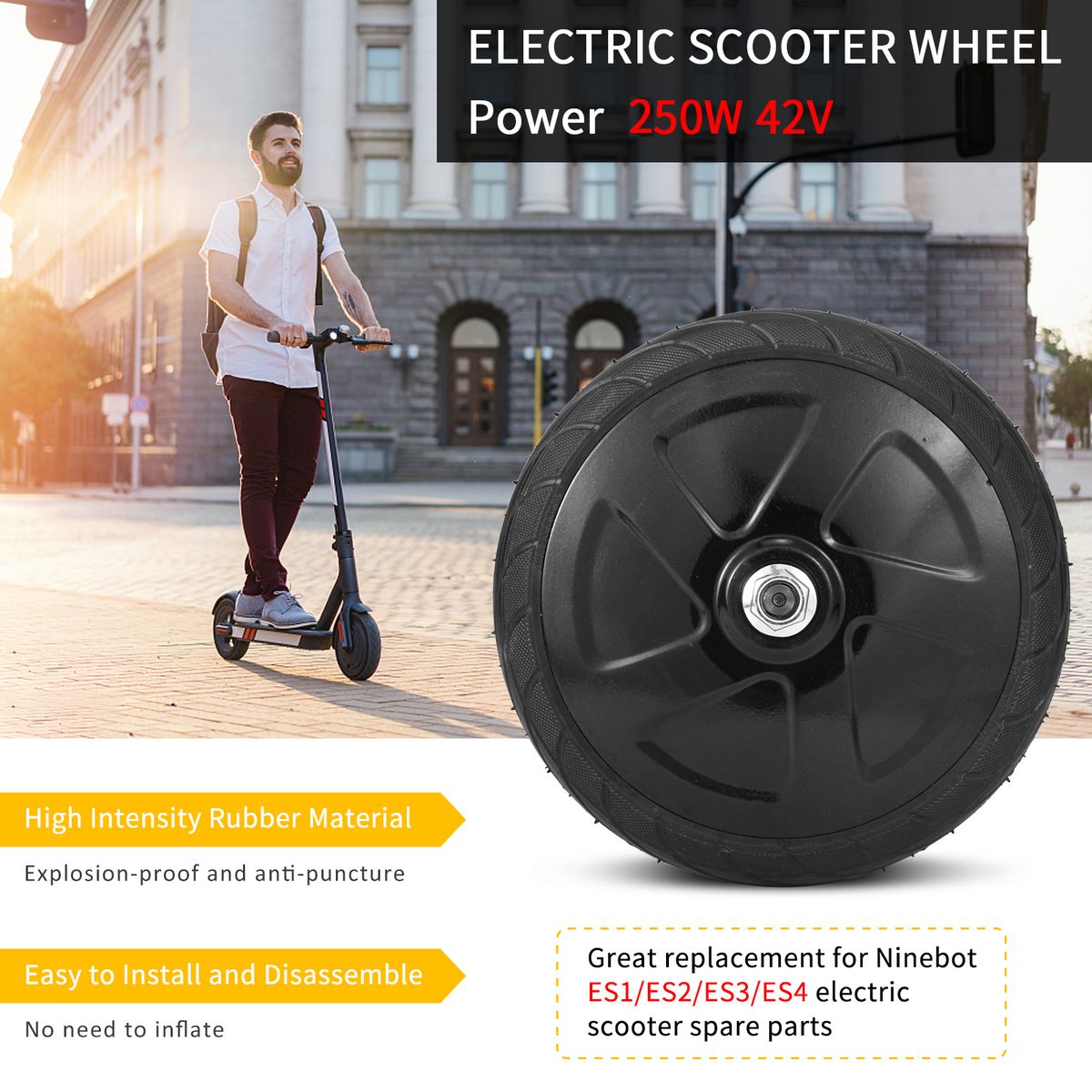 350W Motor Engine Wheel For Ninebot ES1 ES2 ES3 ES4 Electric