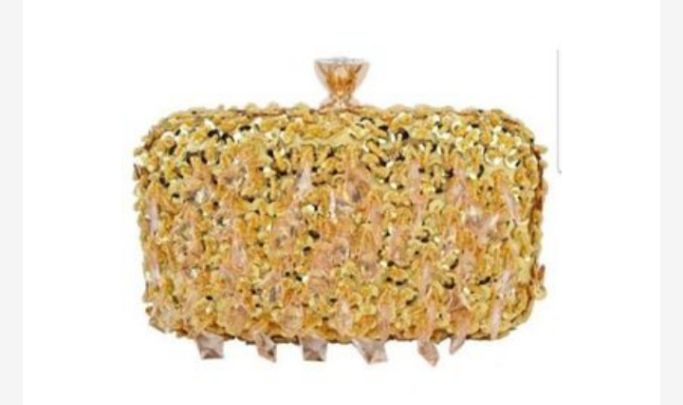 Trendy  Clutch Purse With Fancy Stones