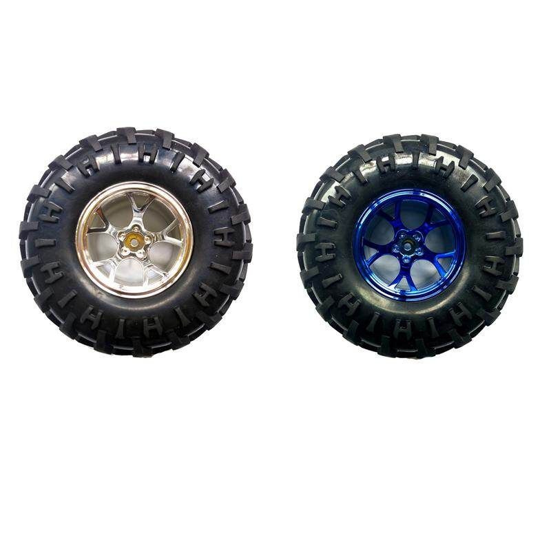 Smart Robot Car Accessories 130mm Diameter Blue/Silver Rubber Wheel Suit M4 Coupling Blue Blue (blue)