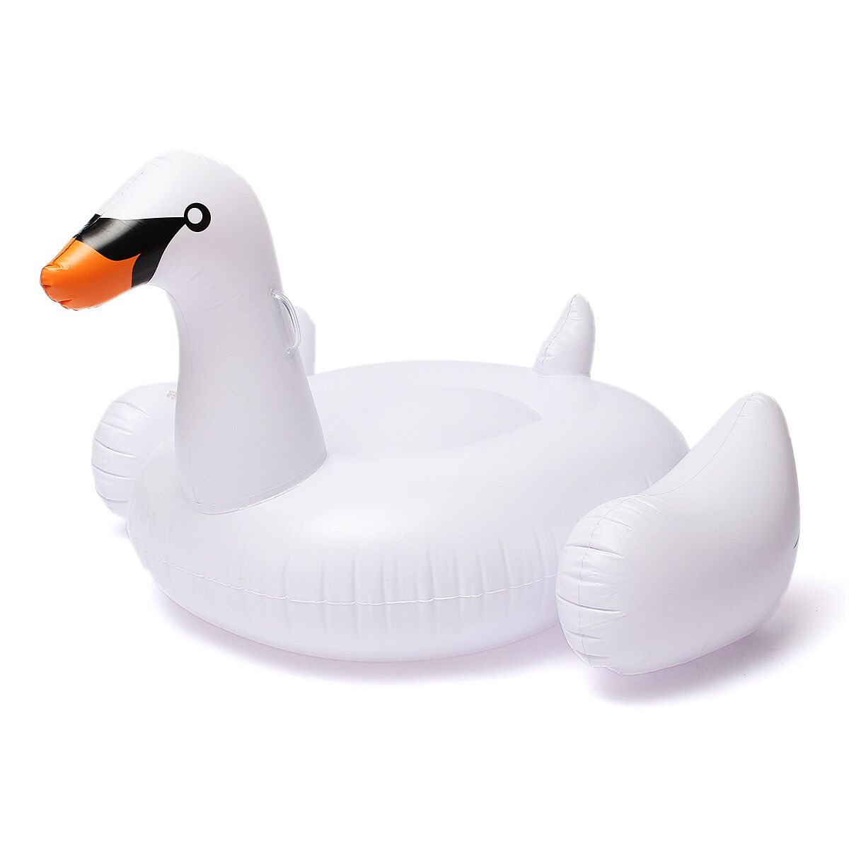 60" White Swan Inflatable Float Summer Lake Swimming Water Pool Kid Rideable Toy