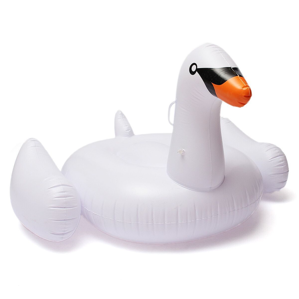 60" White Swan Inflatable Float Summer Lake Swimming Water Pool Kid Rideable Toy
