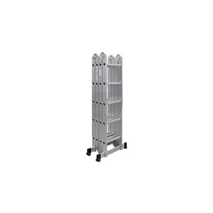 Comaat 4x5 Foldable Multipurpose Aluminium Ladder With Twin Stabilizers