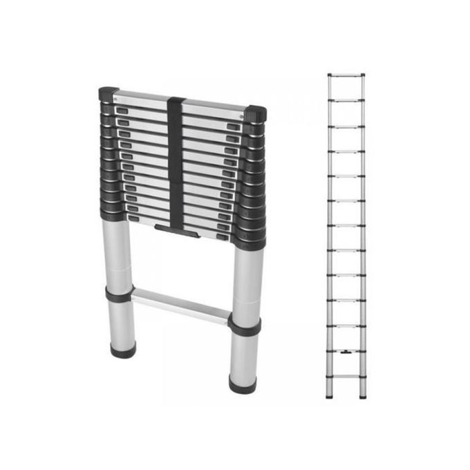 Comaat Aluminum Telescopic Extension Ladder 12Ft