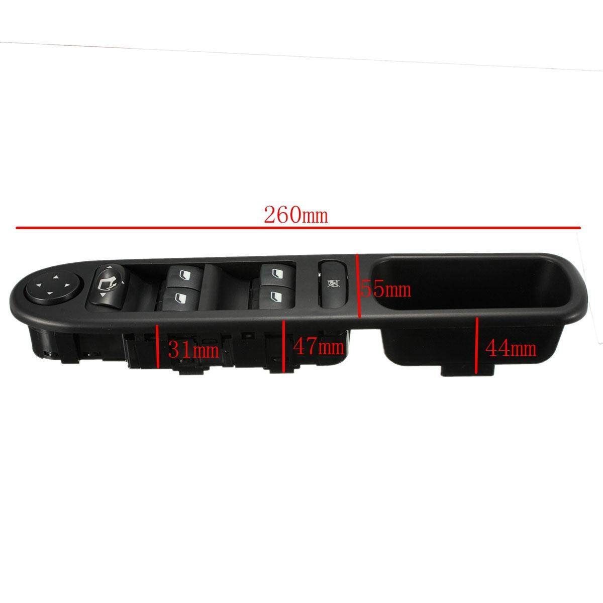 Driver Side Electric Master Window Control Switch For Peugeot 307 307CC 307SW