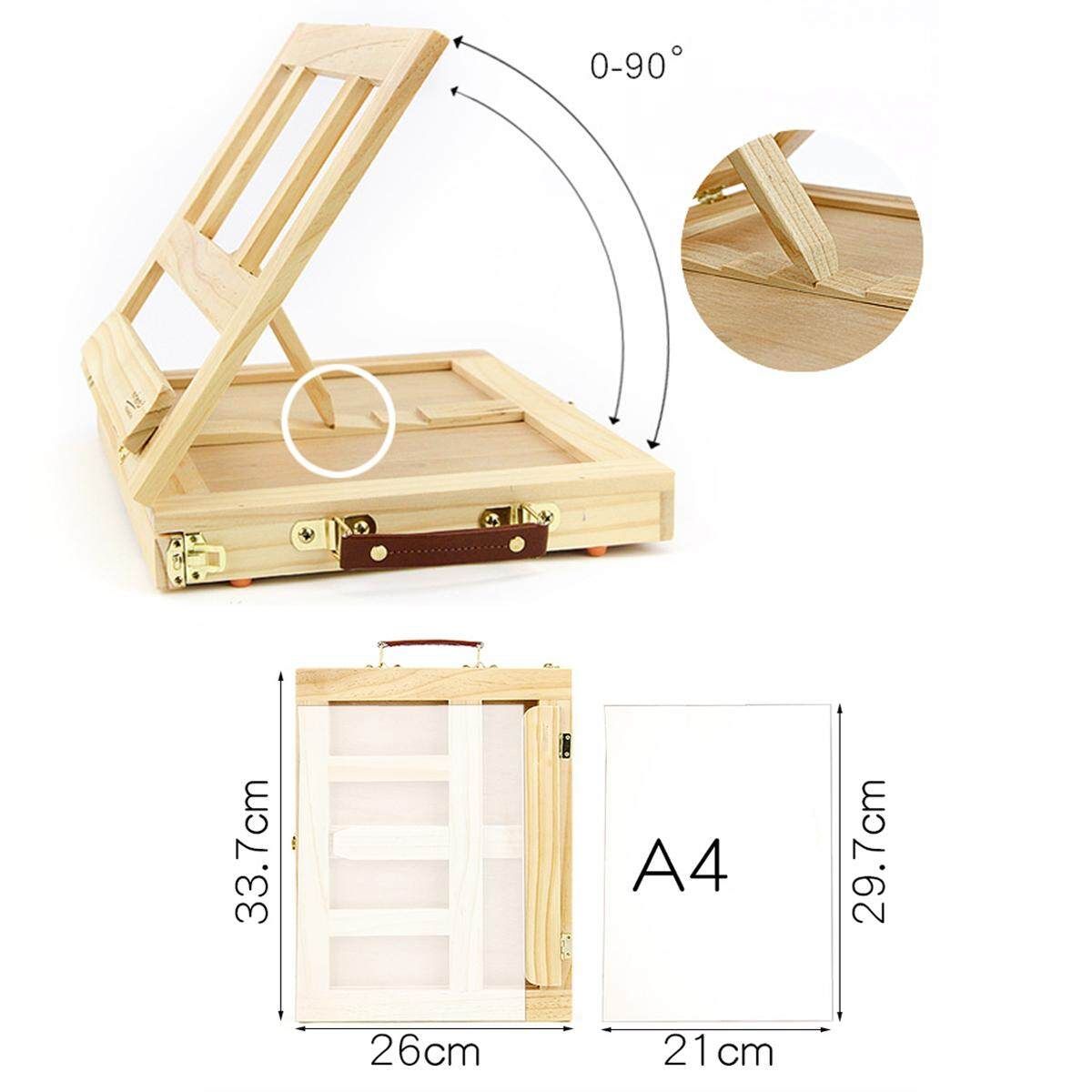 2Type Wood Artist Easel Art Drawing DesktopTable Drawer/Sketching Easel