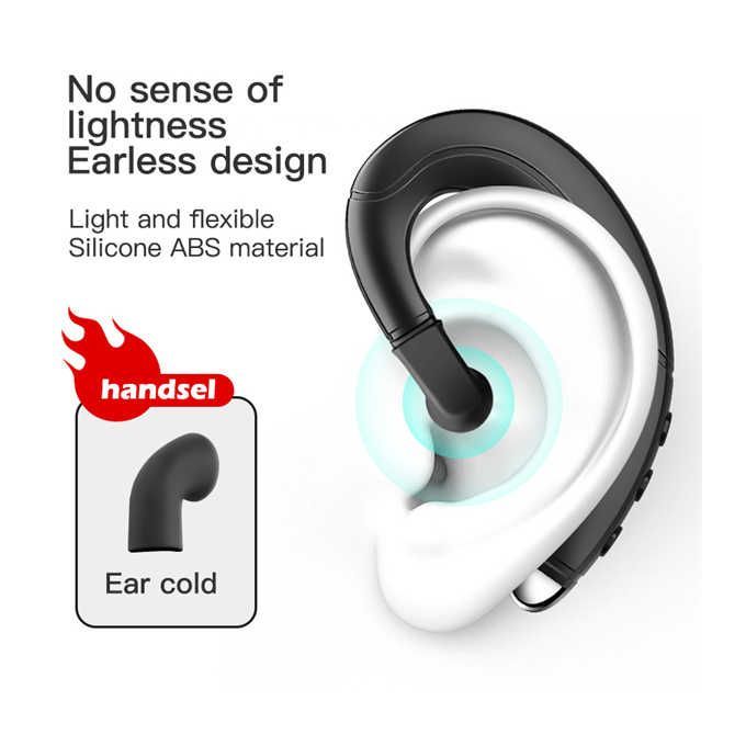 UKa Bone Conduction Bluetooth Headset Handsfree Mini Headphone Ear-Hook Painless Wearing