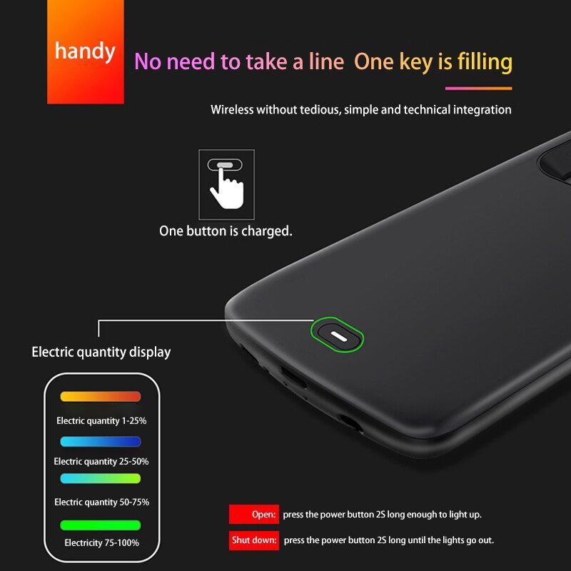 4700mah/5200mah Charger Case For Samsung Galaxy S9 S9 Plus