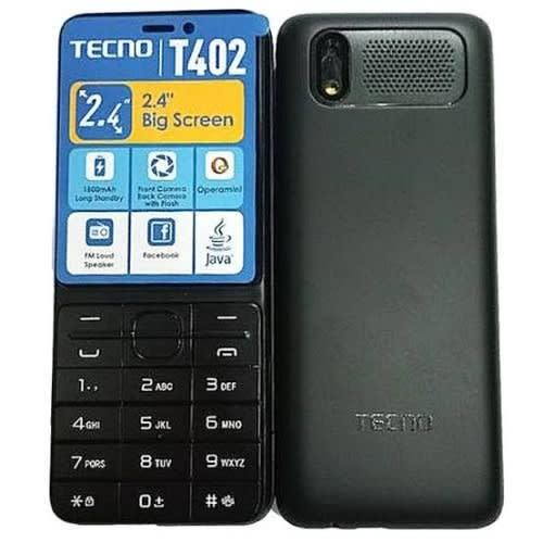 T402 Triple Sim Feature Phone - 2.4" - 1500mAh Battery - Black