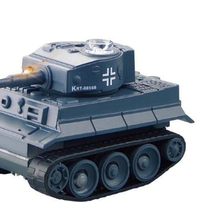 Mini RC Battle Tank Crawler With Remote Control Toys Kids Boy Gray