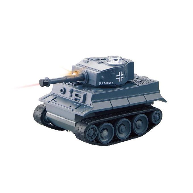 Mini RC Battle Tank Crawler With Remote Control Toys Kids Boy Gray