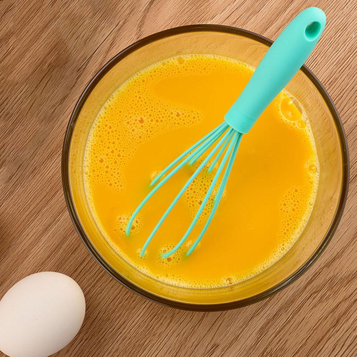 Silicone Whisk Cooking Non Scratch Small Cookware Green