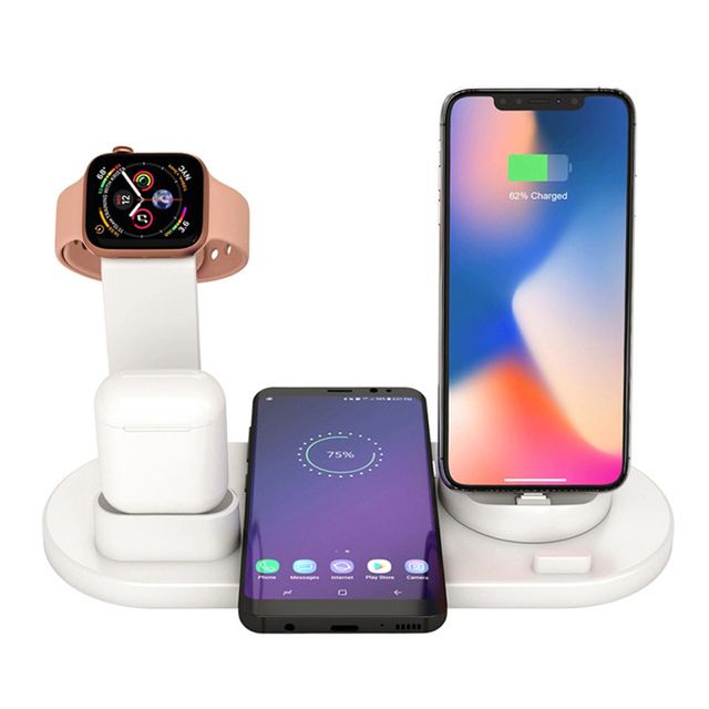 Qi 4 In 1 Wireless Chargers For Apple Watch Dock Iphone Usb
