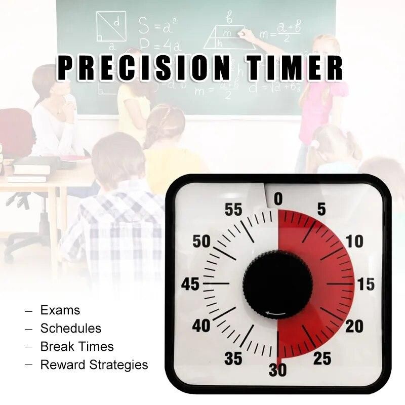 Kitchen Timer Stopwatch 60 Minutes Visual Timer  Timing Set Back Leg Stands Countdown Timer Countdown Student Classroom Timer