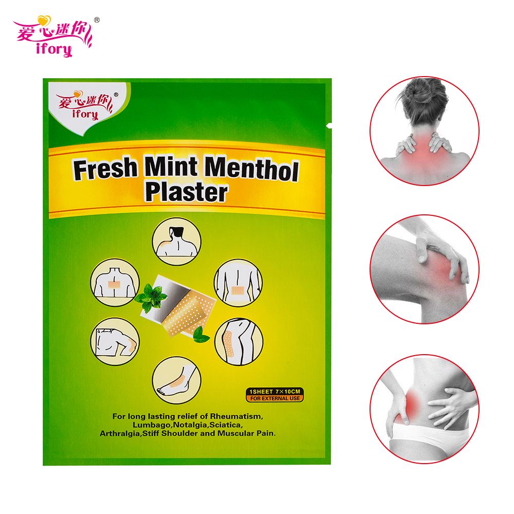 Relief Medicated Body Fresh 7X10cm Pain Plaster Menthol Relief Care Ifory Joint Mint Health Pieces/Lot Pain Massager 10 Patch