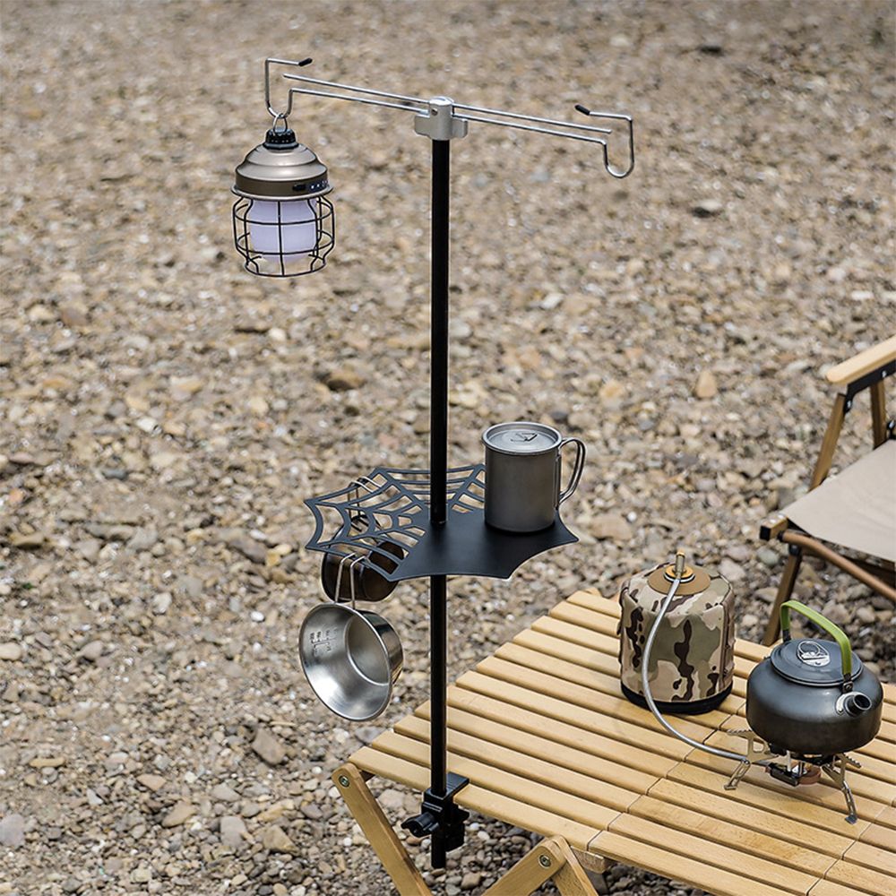 Aluminum Folding Light Stand Table Clamp   Ground Insert