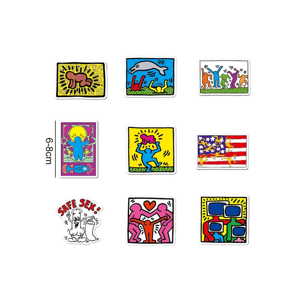 50PcsSet Guitar Stickers Street Art Stickers Laptop Mix Color