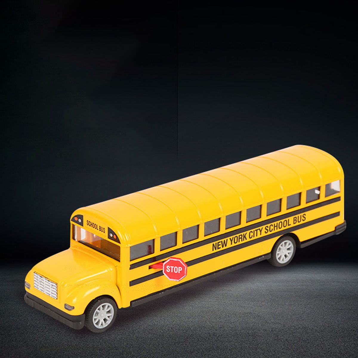 Car Model Long Nose Friction Powered School Bus Model