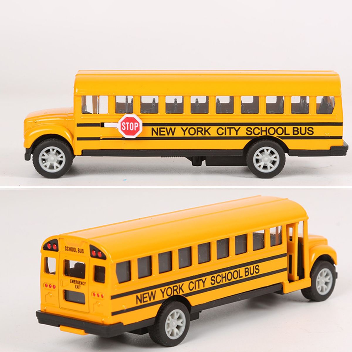 Car Model Long Nose Friction Powered School Bus Model