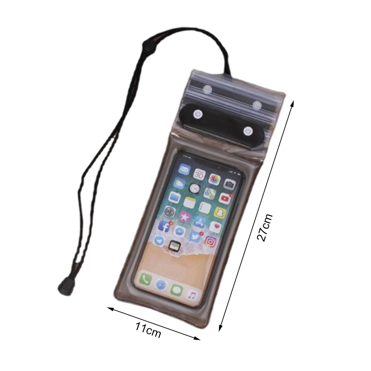 Waterproof Phone Bag Universal Phone Water Resistant Bag Black