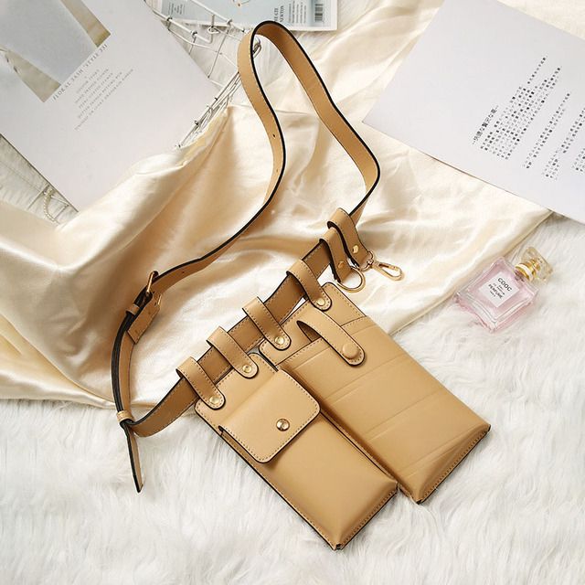 Women Brand Fanny Pack Leather Belt Bag Kidney High Capacity Waist Pajama Sets