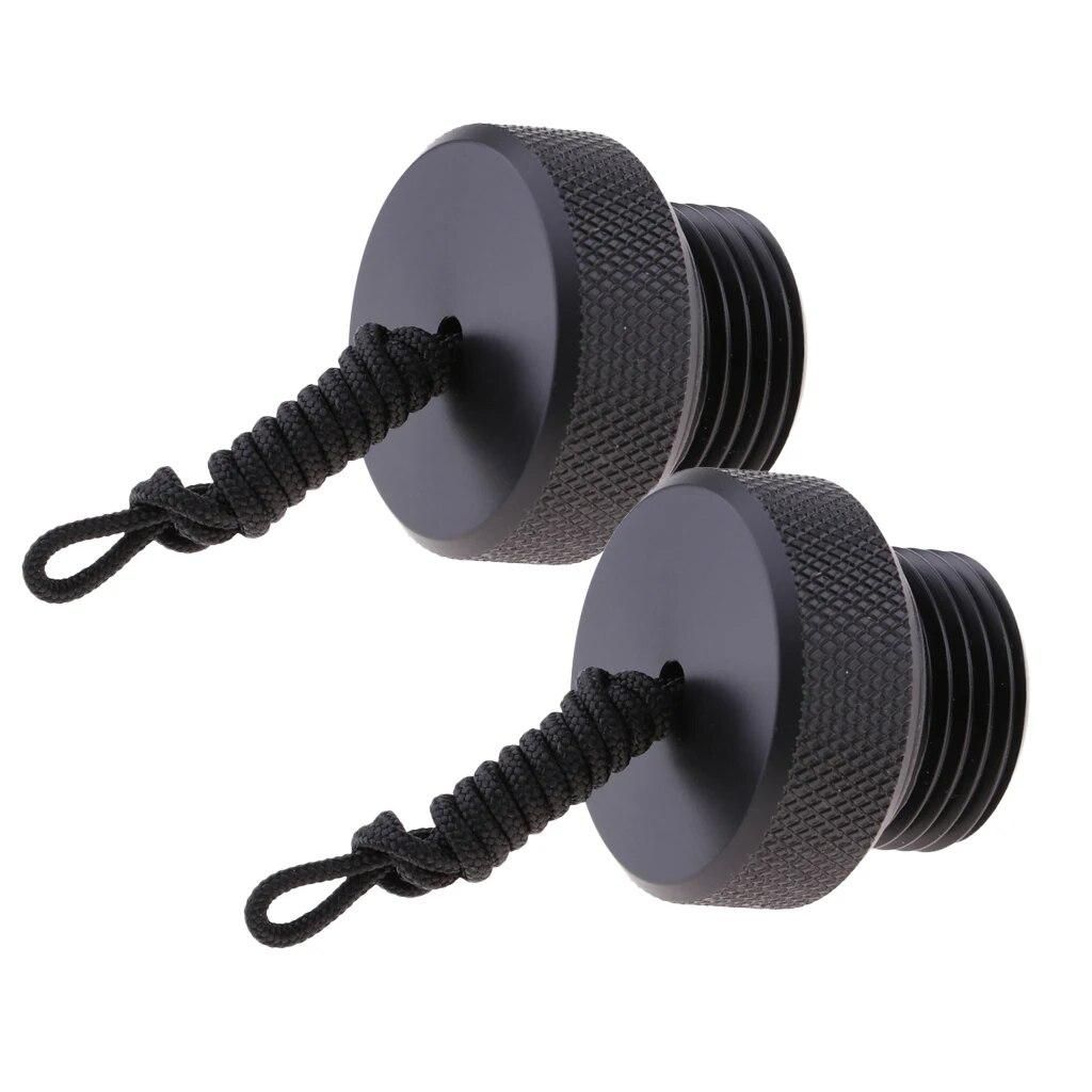 MagiDeal 2 Pack Diving Tank Valve Cap Dust Plug Cover for DIN Cylinder Tanks