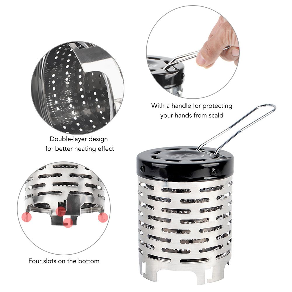 Outdoor Camping Mini Heater Portable Stainless Steel Tent