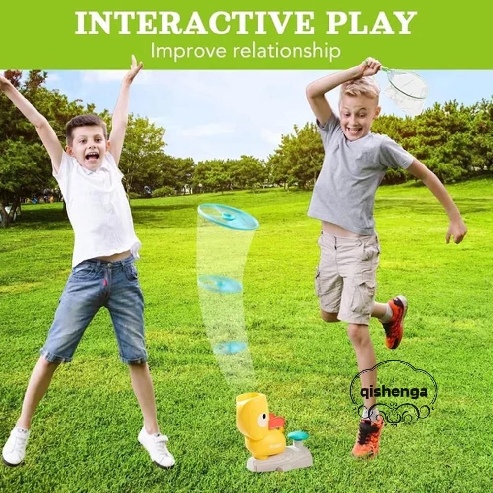 Flying Discs Launcher Toy For Kids Air-Rocket Launcher Toy