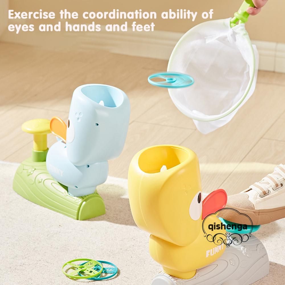 Flying Discs Launcher Toy For Kids Air-Rocket Launcher Toy