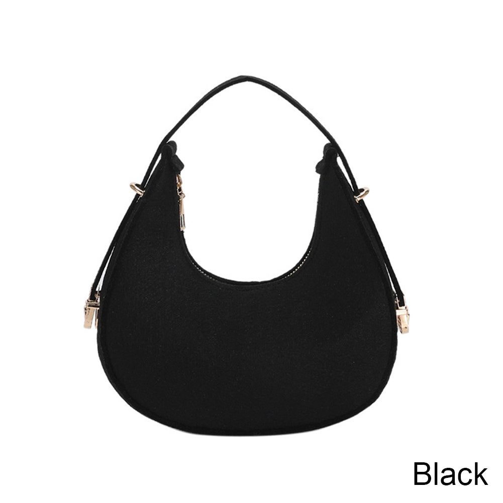 (Black)Fashion Women Bags Armpit Shoulder Bag Small Shoulder Purse Underarm Bags Brand Clutch  SBS