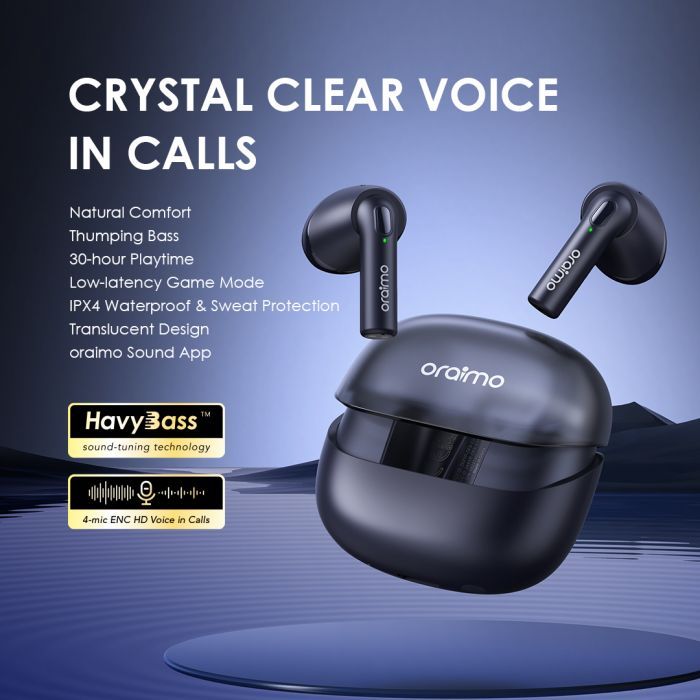 Riff 2 4-mic ENC Clear In Calls 30-hour Playtime App Earbuds