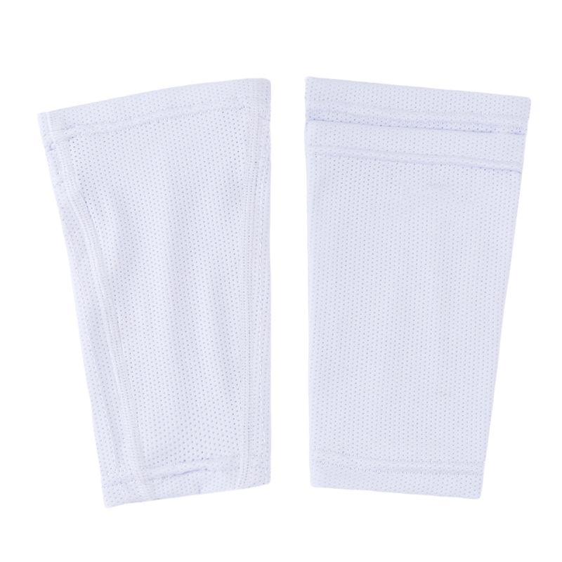 Men's Professional Soccer Shin Pads Holder Sports Instep Foot Socks Football Shin Guards Lock Sleeves Mesh Polyester Breathable-Black