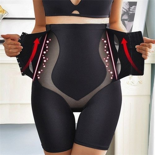 High Waist Tummy Control Panties Hip Belly Shapewear  Lifter-Black