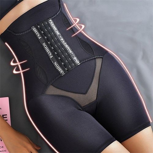 High Waist Tummy Control Panties Hip Belly Shapewear  Lifter-Black
