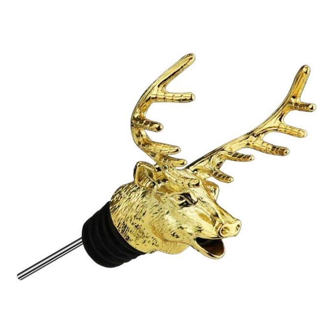 Metal Deer Head Wine Caps Aerators Pourer For Bar Hotels Restaurants