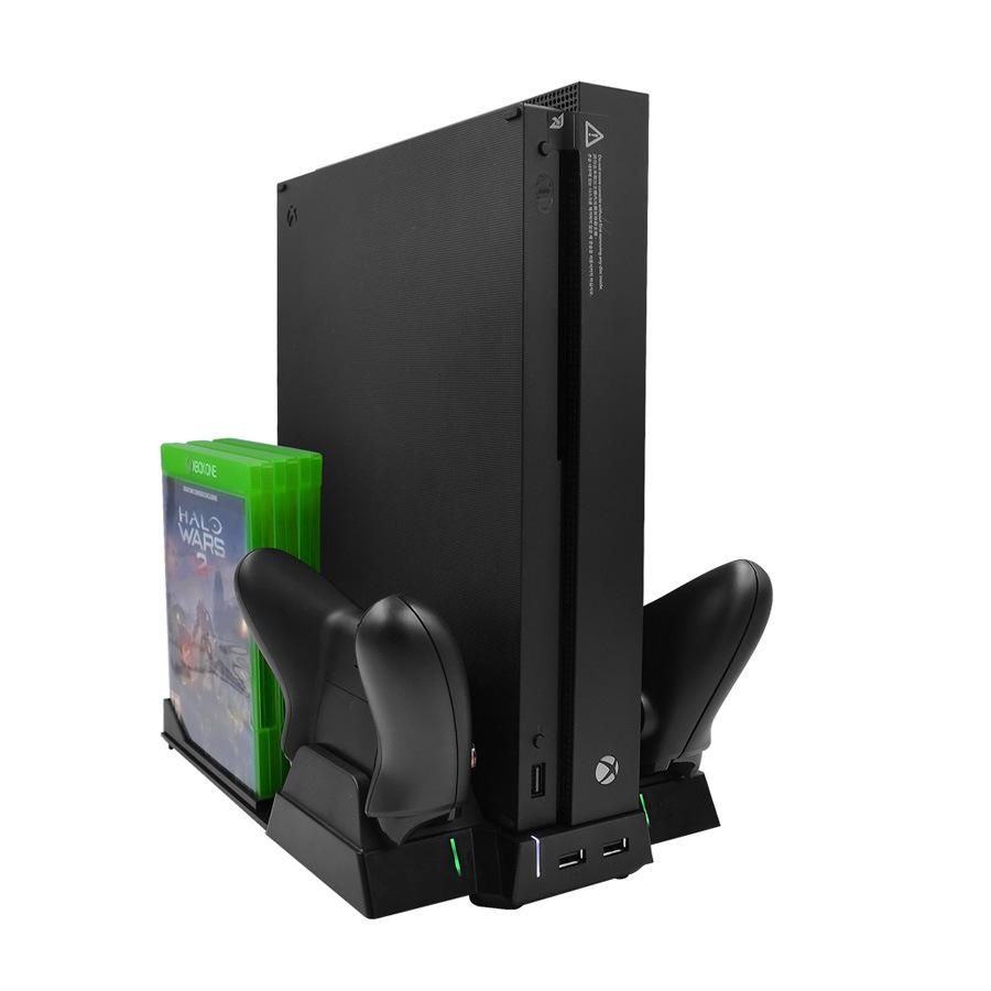 Vertical Cooling Cooler Stand Charger Disc Storage For Xbox One X Console GDMALL