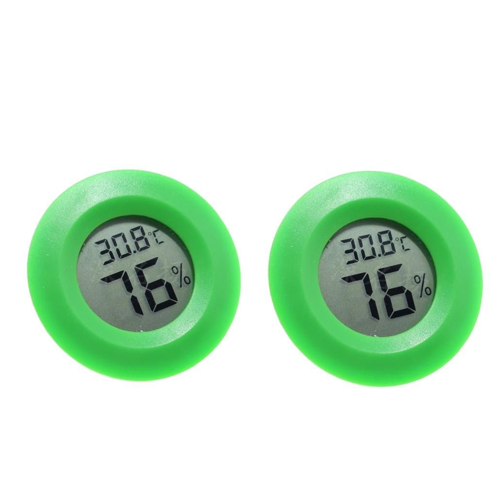 2x Digital  Humidity Hygrometer For Reptile Amphibians Tank