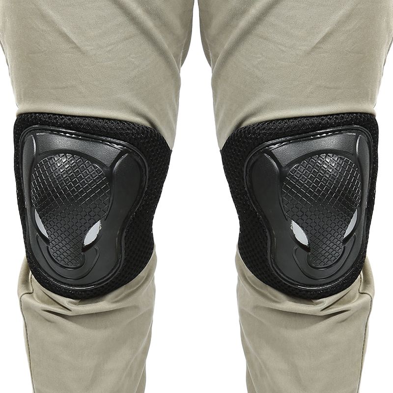 (Black)6pcs/set Cycling Roller Skating Protector Gear Pad Guard Set For Knee Elbow Wrist For Skateboard Roller Blading Riding Scooter SAB