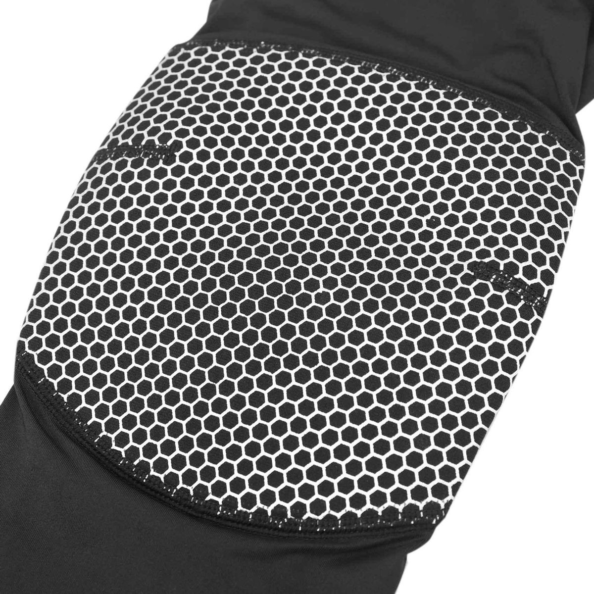 Unisex Running Basketball Sports Compression Knee Leg Calf Support Stretch Brace Long Sleeve Protector Wrap(black + silver L)