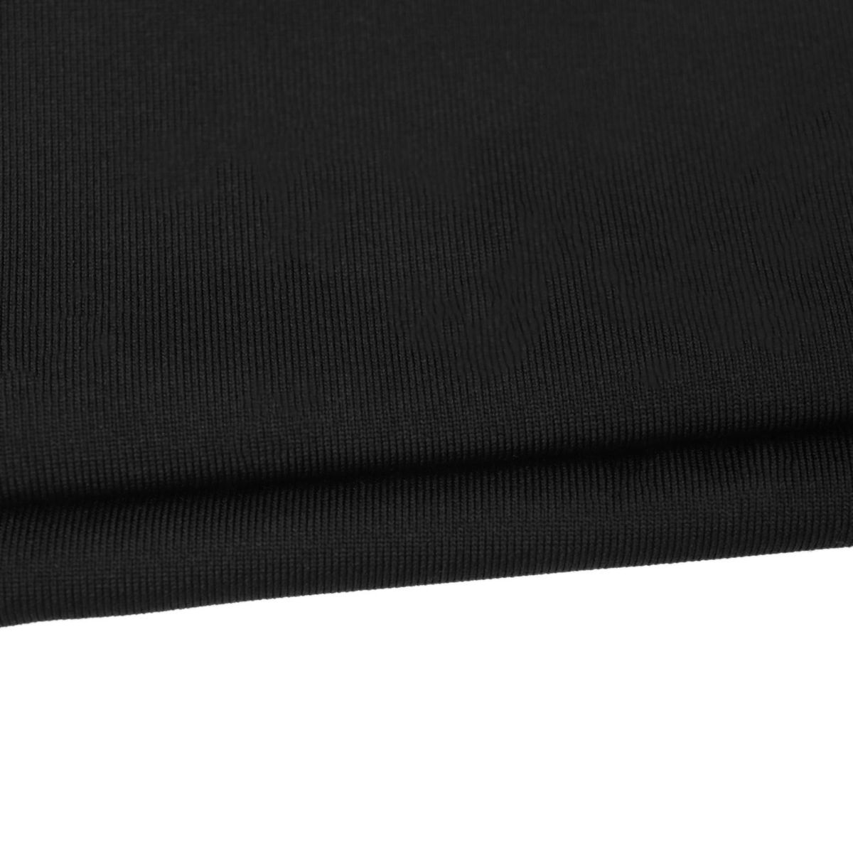 Unisex Running Basketball Sports Compression Knee Leg Calf Support Stretch Brace Long Sleeve Protector Wrap(black + silver L)