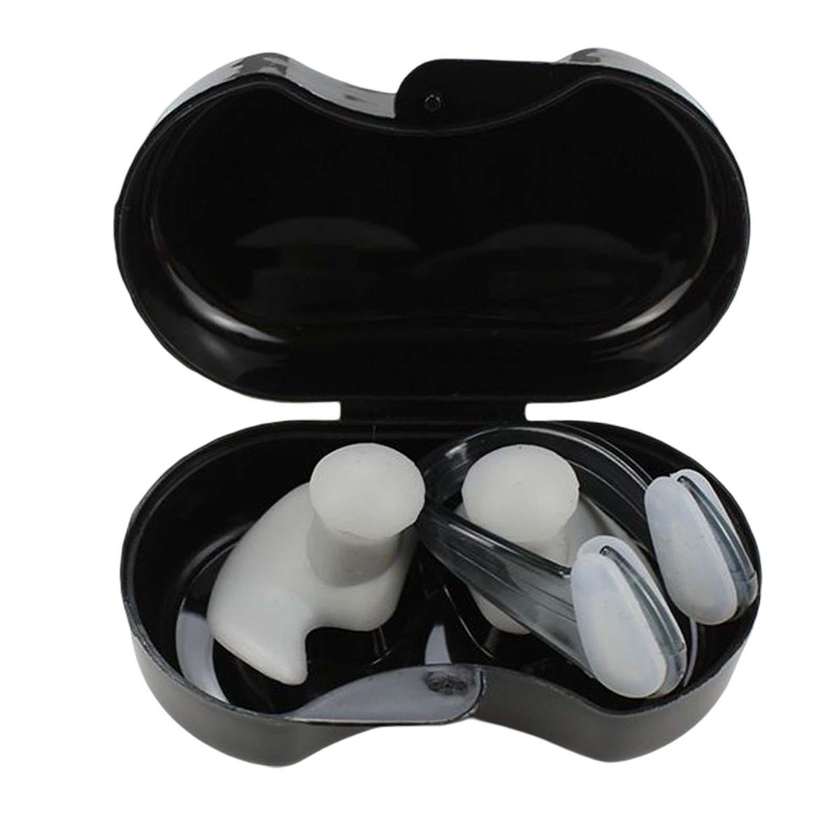 Swimming Ear Plug And Nose Clip Swimming Ear  Reusable Kids Gray