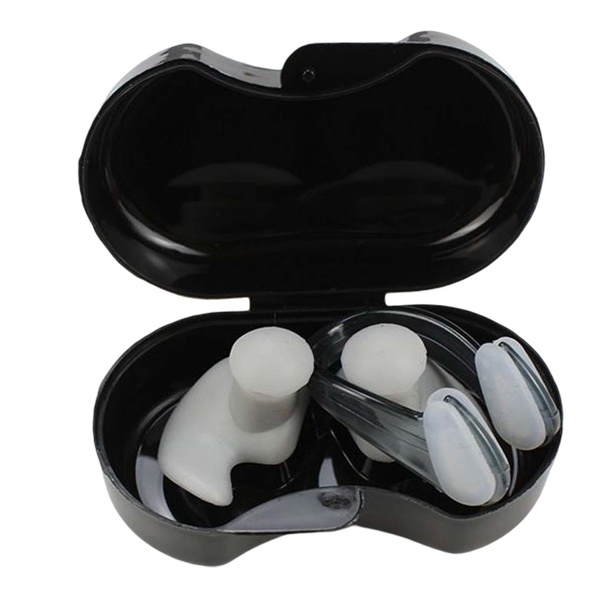 Swimming Ear Plug And Nose Clip Swimming Ear  Reusable Kids Gray