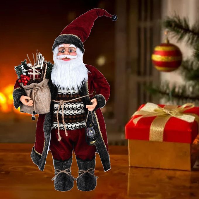 Santa Claus Figures Xmas Ornament Santa Statues And Figurines Style 4