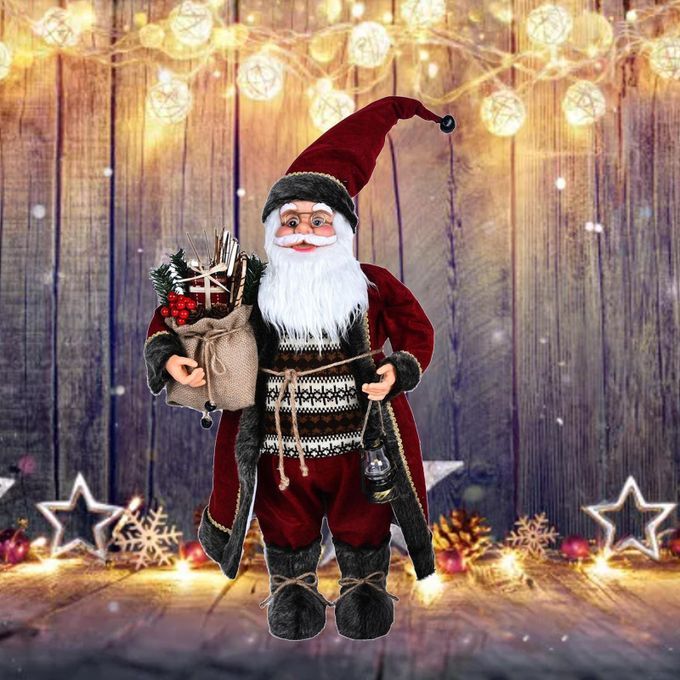 Santa Claus Figures Xmas Ornament Santa Statues And Figurines Style 4
