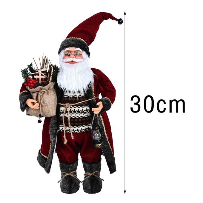 Santa Claus Figures Xmas Ornament Santa Statues And Figurines Style 4