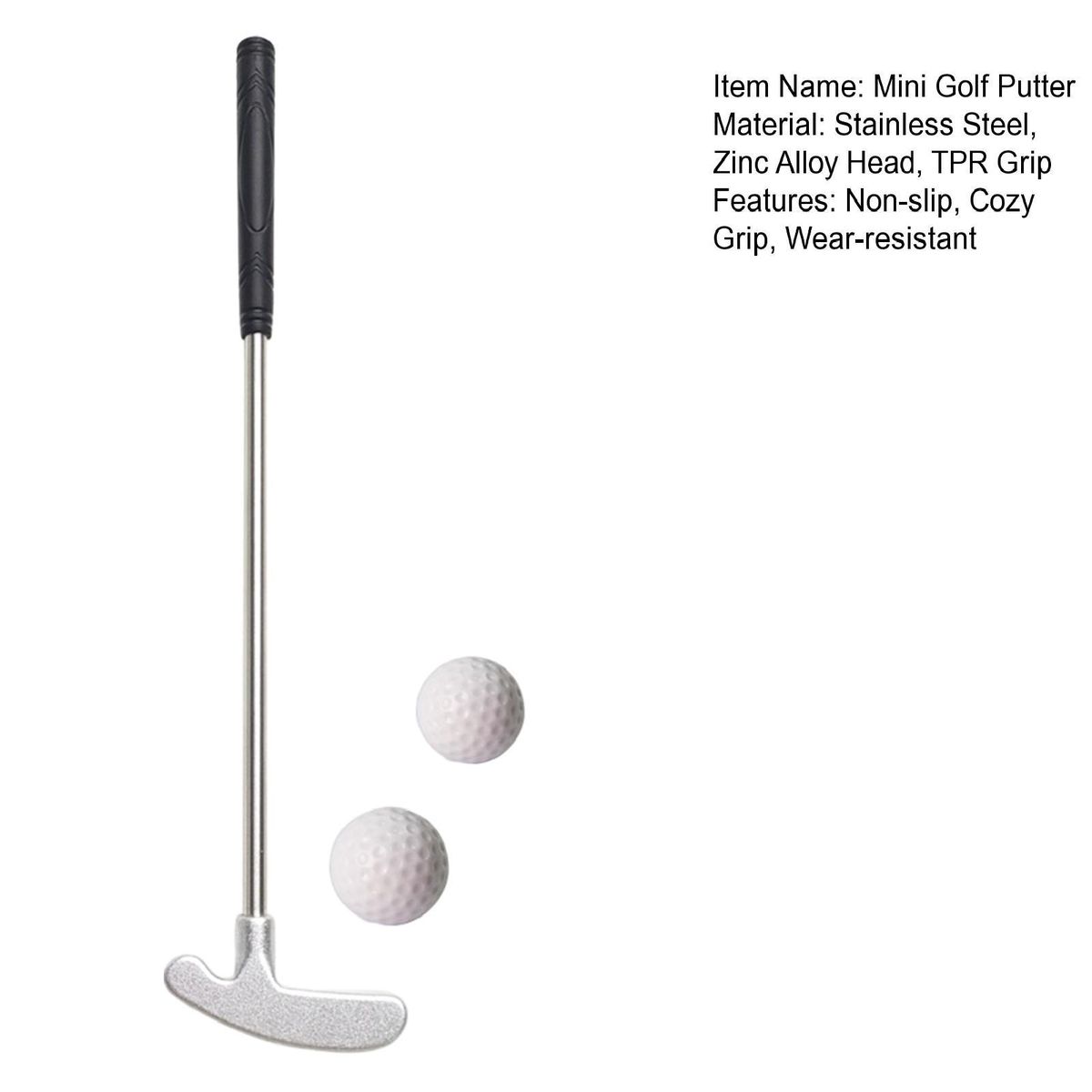 Mini Golf Putter Desktop Golf Putters Silver