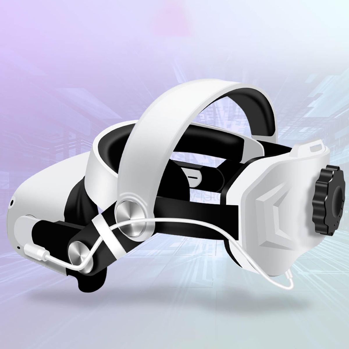 VR Head Strap With Battery Adjustable Balance Weight Head Band For