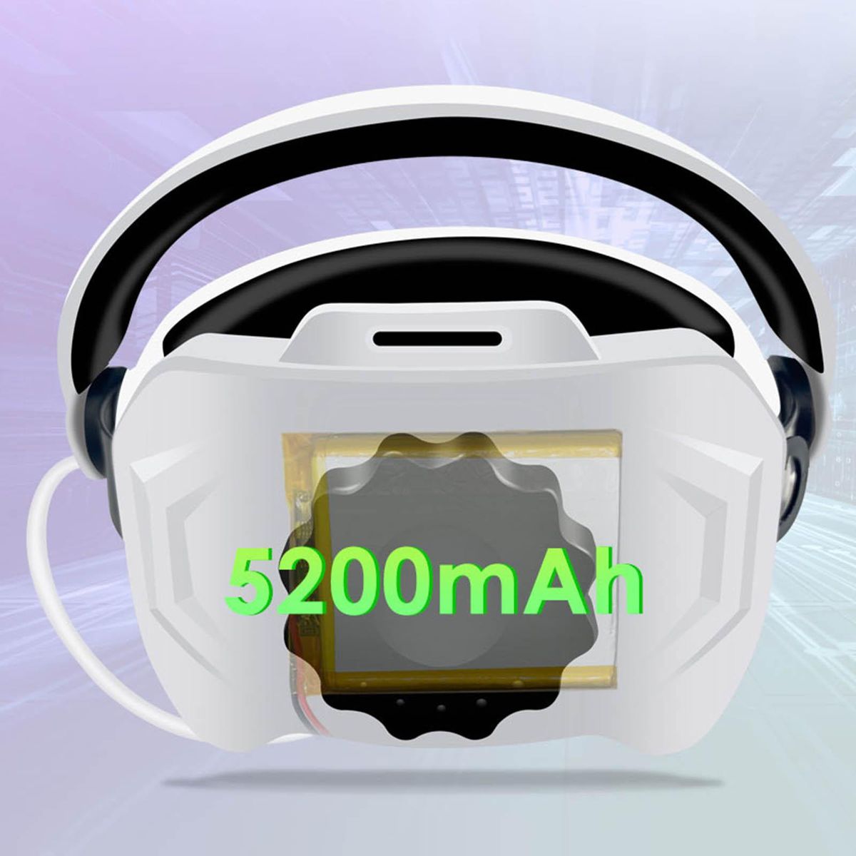 VR Head Strap With Battery Adjustable Balance Weight Head Band For